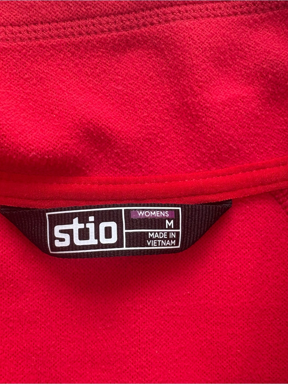 Stio Gannett Peak Half-Zip Fleece Pullover Crimson Red Hiking Camping Outdoor M - Picture 3 of 11